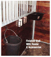 Finished Stall with Feeder & Accessories