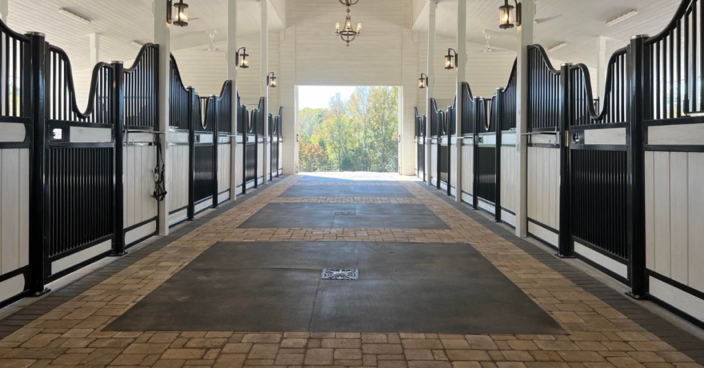 White European Horse Stalls