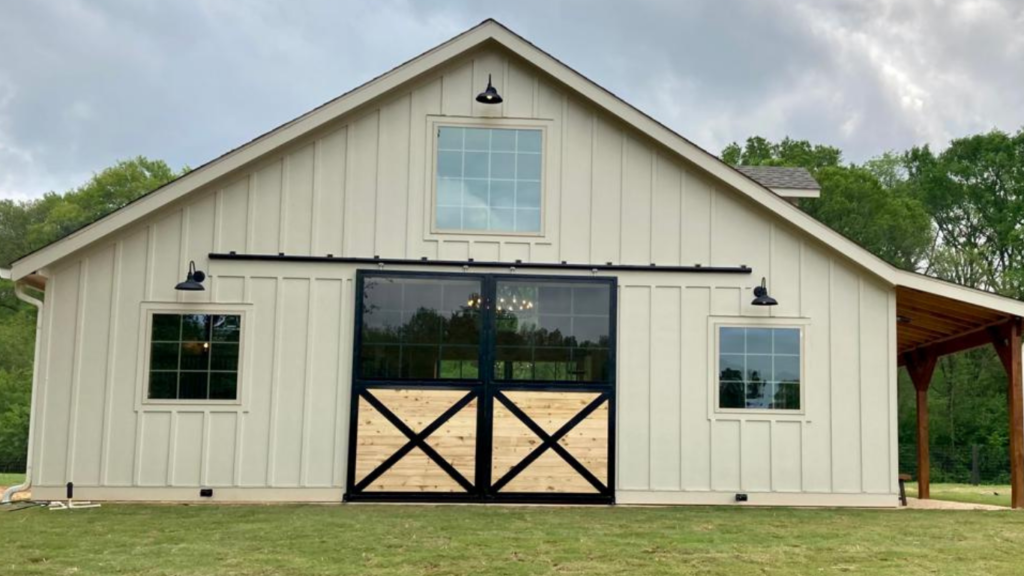 barn door on a beautiful barn